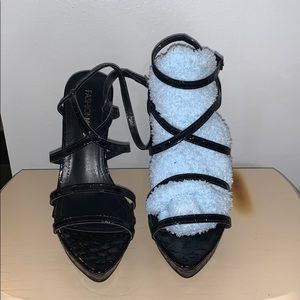 Fashion nova black heels